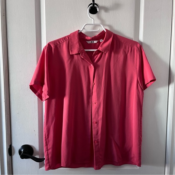 UNIQLO BLOUSE PINK SMALL - Picture 2 of 4